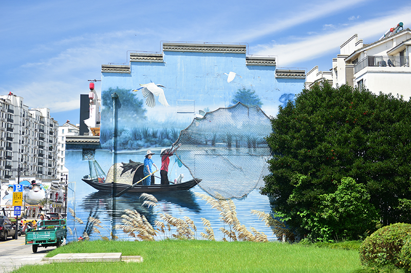 2020年8月2日拍攝的江蘇省張家港市永聯(lián)村。